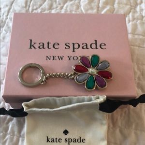 🌸Kate Spade gem  flower key chain